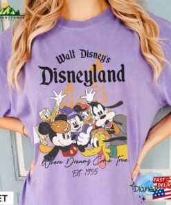 Retro Disneyland Halloween Comfort Colors Shirt Mickey And Friends Where Dreams Come True T-Shirt Sweatshirt