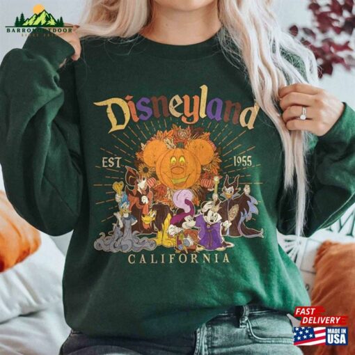 Retro Disneyland Halloween Mickey And Friends Shirt Disney Party 2023 Trip Hoodie T-Shirt