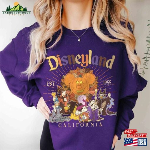 Retro Disneyland Halloween Mickey And Friends Shirt Disney Party 2023 Trip Hoodie T-Shirt