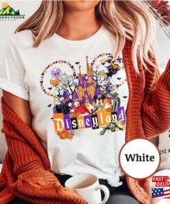 Retro Disneyland Halloween Shirt Matching Spooky Season Unisex Classic