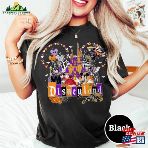 Retro Disneyland Halloween Shirt Matching Spooky Season Unisex Classic