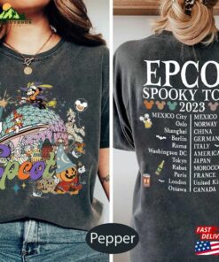 Retro Epcot Halloween Comfort Color Shirt World Tour T-Shirt Unisex