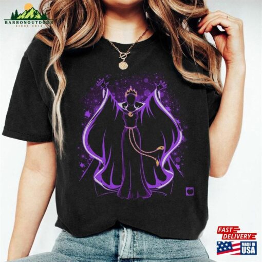 Retro Evil Queen Snow White And The Seven Dwarfs Shirt Witch Poison Apple Disney Villains T-Shirt Walt World Unisex Classic