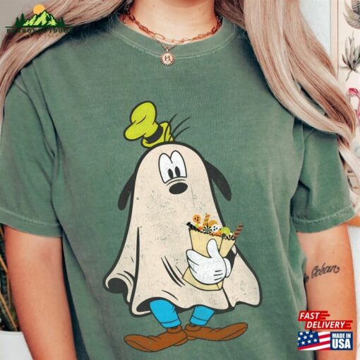 Retro Goofy Ghost Halloween Comfort Color Shirt Mickey’s Not So Scary Hoodie Classic