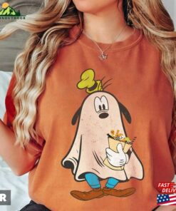 Retro Goofy Ghost Halloween Comfort Color Shirt Mickeys Not So Scary Hoodie Classic 3