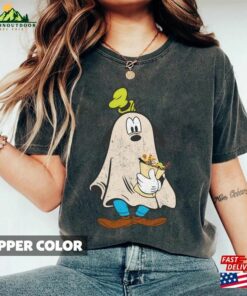 Retro Goofy Ghost Halloween Comfort Color Shirt Mickeys Not So Scary Hoodie Classic 4