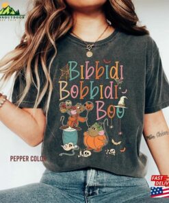 Retro Halloween Bibbidi Bobbidi Boo Comfort Colors Shirt Jaq And Gus Pumpkin Unisex T-Shirt