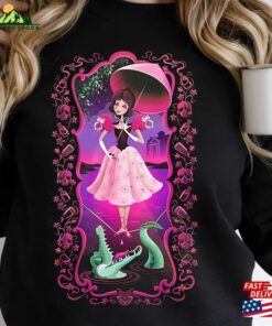Retro Halloween Flower Poison Tightrope Walker Sweater Girl Haunted Mansion Comfort Color Shirt Classic Sweatshirt