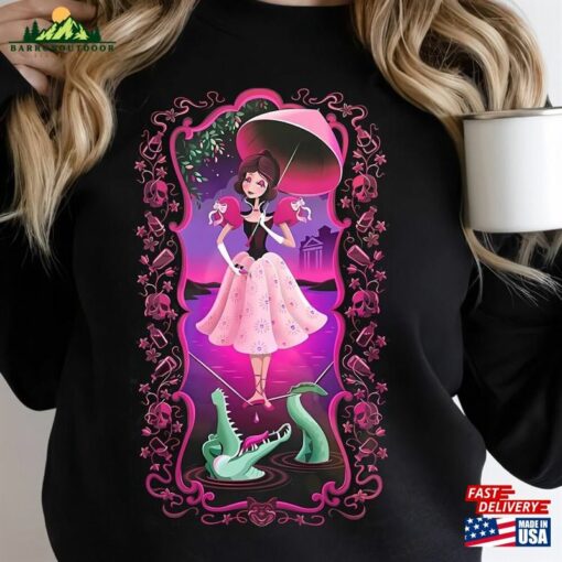 Retro Halloween Flower Poison Tightrope Walker Sweater Girl Haunted Mansion Comfort Color Shirt Classic Sweatshirt