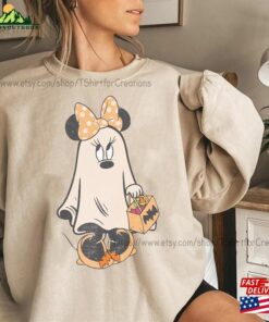 Retro Halloween Minnie Ghost Shirt Mickey Spooky Season Pumpkin Tshirt Sweatshirt Unisex 3
