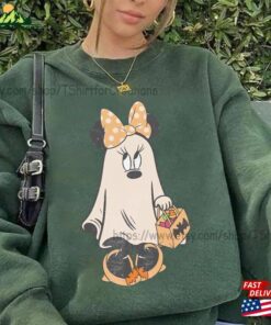 Retro Halloween Minnie Ghost Shirt Mickey Spooky Season Pumpkin Tshirt Sweatshirt Unisex 4