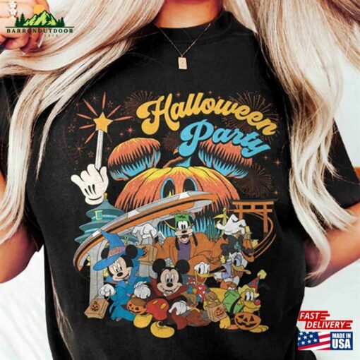 Retro Halloween Party Disney Epcot Shirt Mickey’s Not So Scary Sweatshirt Hoodie