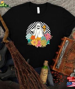 Retro Halloween Shirt Vintage Floral Ghost Fall Unisex Sweatshirt 2 Retro Halloween Shirt Vintage Floral Ghost Fall Unisex Sweatshirt 3