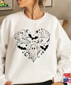Retro Halloween Sweatshirt Vintage Sweater Cute Ghost Classic