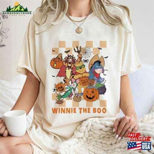 Retro Halloween Winnie The Boo Shirt Pooh And Friends Party Unisex Hoodie