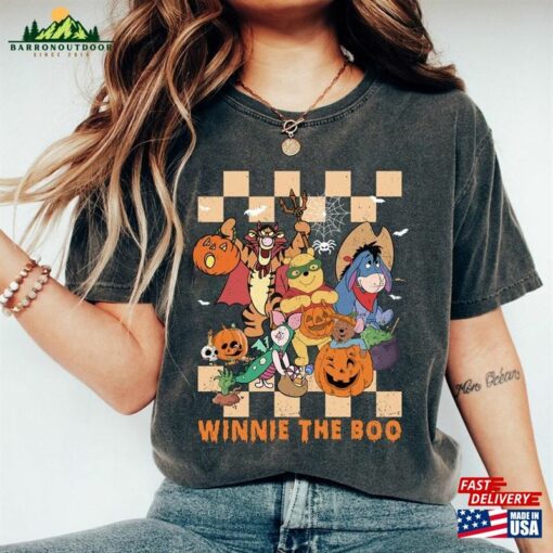 Retro Halloween Winnie The Boo Shirt Pooh And Friends Party Unisex Hoodie