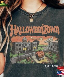 Retro Halloweentown 1998 Shirt Disney Halloween 2023 Party Unisex T-Shirt
