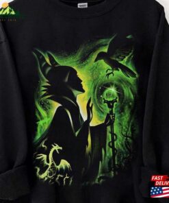 Retro Maleficent Shirt Disney Villain T-Shirt Halloween Unisex Sweatshirt