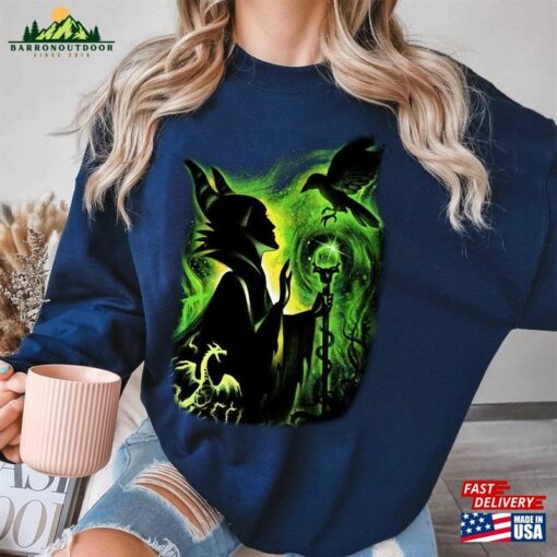 Retro Maleficent Shirt Disney Villain T-Shirt Halloween Unisex Sweatshirt