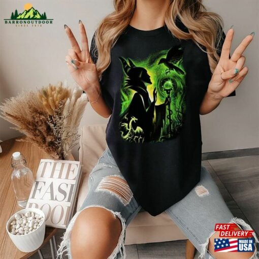 Retro Maleficent Shirt Sleeping Beauty Disney Halloween Sweatshirt Unisex