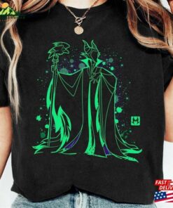 Retro Maleficent Shirt Sleeping Beauty Disney Halloween Unisex Hoodie