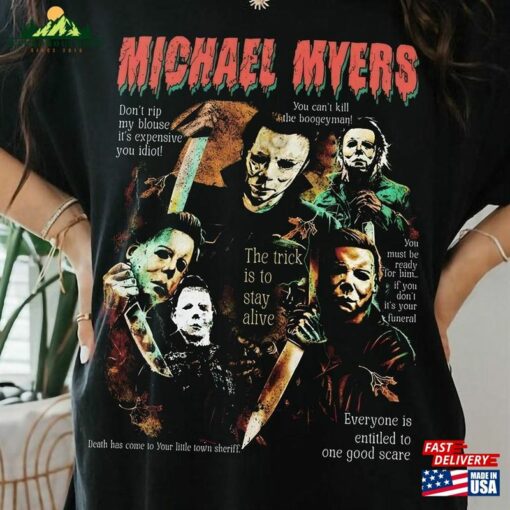 Retro Michael Myers Shirt Vintage Halloween 90S Hoodie Classic