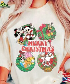 Retro Mickey And Friends Comfort Color Shirt Christmas Disney Family Holiday Trip Unisex Hoodie Retro Mickey And Friends Comfort Color Shirt Christmas Disney Family Holiday Trip Unisex Hoodie