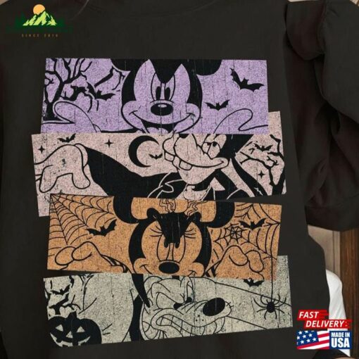 Retro Mickey And Friends Disney Shirt Co Halloween Sweatshirt Unisex