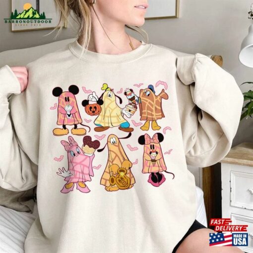 Retro Mickey And Friends Ghost Halloween Shirt Disney Ballon Comfort Colors Disneyland Sweatshirt Hoodie