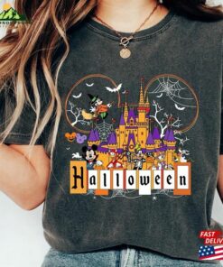 Retro Mickey And Friends Halloween Comfort Color Shirt Disney Skeleton Balloons Sweatshirt Classic