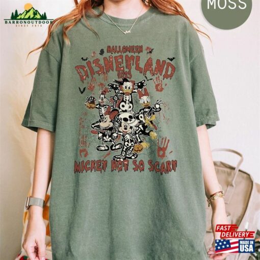 Retro Mickey And Friends Halloween Comfort Color Shirt Disneyland 2023 Horror Classic Sweatshirt