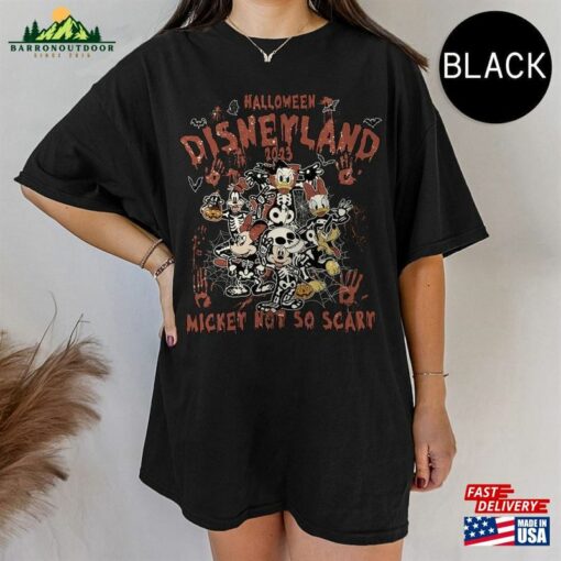 Retro Mickey And Friends Halloween Comfort Color Shirt Disneyland 2023 Horror Classic Sweatshirt