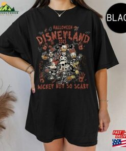 Retro Mickey And Friends Halloween Comfort Color Shirt Disneyland 2023 Horror Unisex T Shirt 4