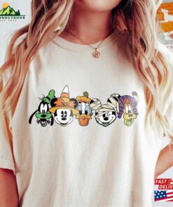 Retro Mickey And Friends Halloween T-Shirts Matching Shirt Not So Scary Sweatshirt Hoodie