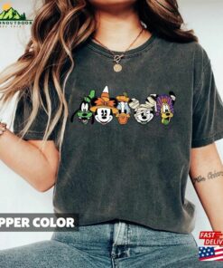 Retro Mickey And Friends Halloween T-Shirts Matching Shirt Not So Scary Sweatshirt Hoodie