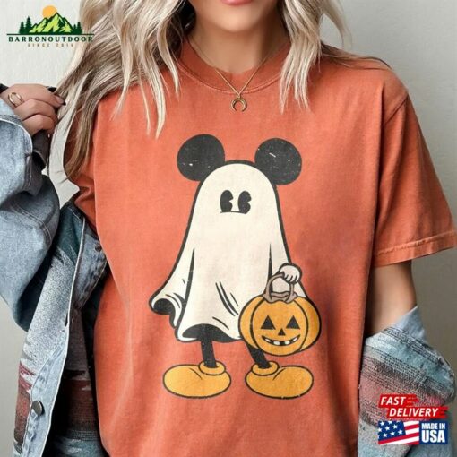 Retro Mickey Ghost Halloween Comfort Colors Shirt Unisex Classic