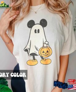 Retro Mickey Ghost Halloween Comfort Colors Shirt Unisex Classic 3