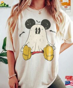 Retro Mickey Ghost Halloween Shirt Spooky Season T-Shirt Classic