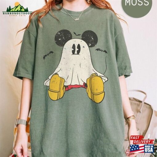 Retro Mickey Ghost Halloween Shirt Spooky Season T-Shirt Classic