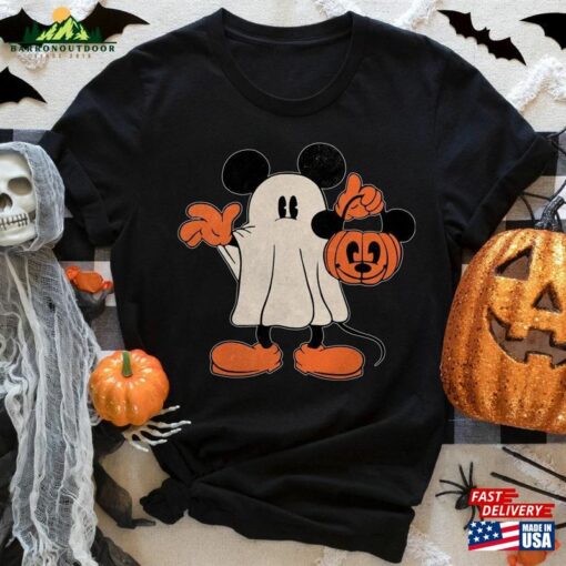 Retro Mickey Ghost Spooky Season Shirt Classic Unisex