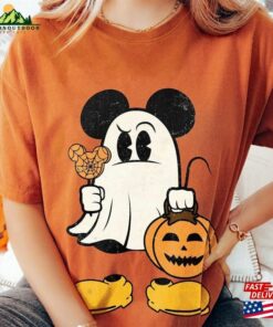 Retro Mickey Minnie Ghost Halloween Shirt Spooky Season Hoodie Sweatshirt