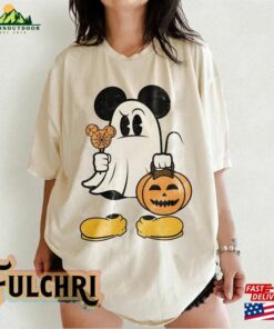 Retro Mickey Minnie Ghost Halloween Shirt Spooky Season Hoodie Sweatshirt