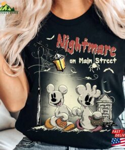 Retro Mickey Minnie Halloween Shirt Disney Comfort Colors Nightmare On The Main Streat T Shirt Unisex 3