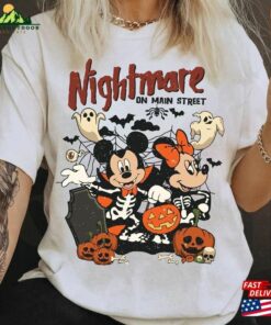 Retro Mickey Minnie Halloween Shirt Hoodie Sweatshirt