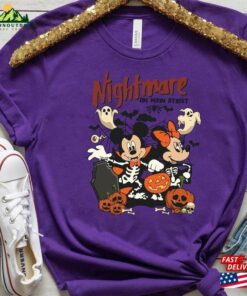 Retro Mickey Minnie Halloween Shirt Hoodie Sweatshirt