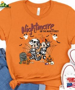 Retro Mickey Minnie Halloween Skeleton Shirt Classic Unisex 2 Retro Mickey Minnie Halloween Skeleton Shirt Classic Unisex 3