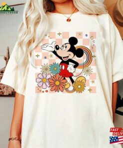 Retro Mickey Mouse Floral Shirt Vintage Minnie Classic Sweatshirt
