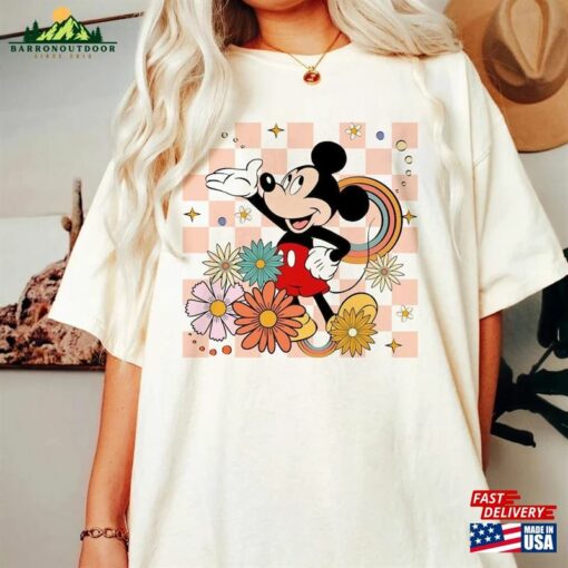 Retro Mickey Mouse Floral Shirt Vintage Minnie Classic Sweatshirt