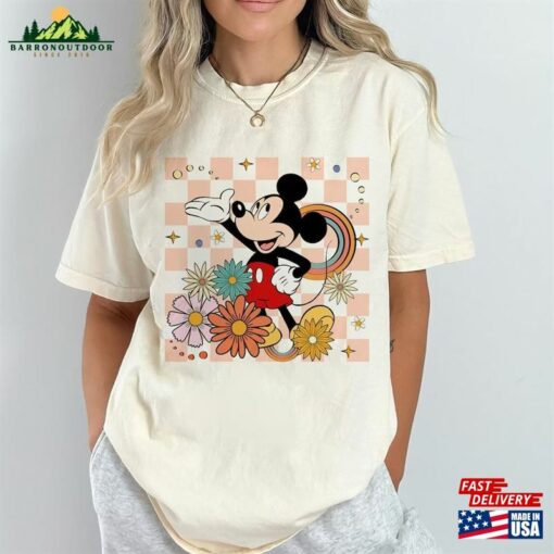 Retro Mickey Mouse Floral Shirt Vintage Minnie Classic Sweatshirt