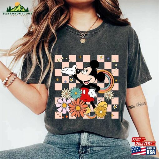 Retro Mickey Mouse Floral Shirt Vintage Minnie Classic Sweatshirt